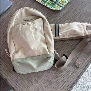 Dodo Two-Tone Cream & Sage Sling Backpack